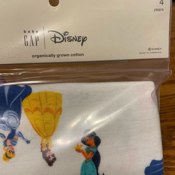 Baby gap Disney Princess 100% organic pj set - Picture 6 of 8